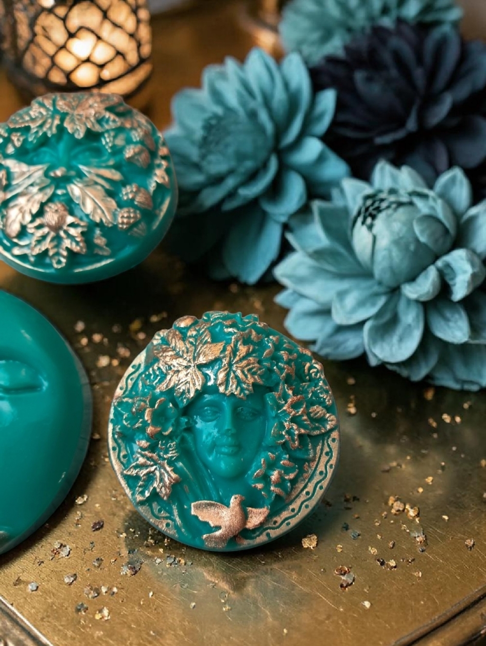 Hand crafted, Wicked Worthy Wax, Green is magic Soap Set - Picture 2 of 5